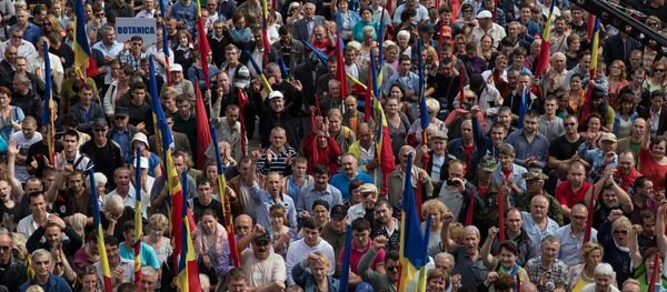 Протест Додон Усатый - Sputnik Moldova