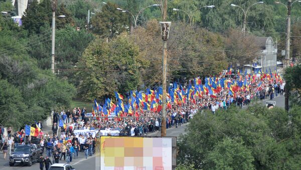 Протест Додон Усатый - Sputnik Молдова