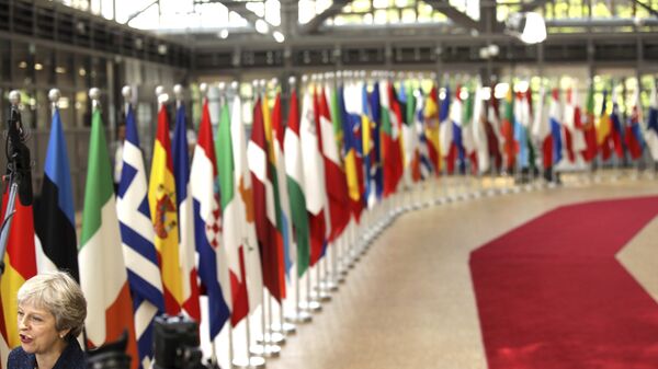 Drapelele țărilor UE la o reuniune comunitară - Sputnik Moldova