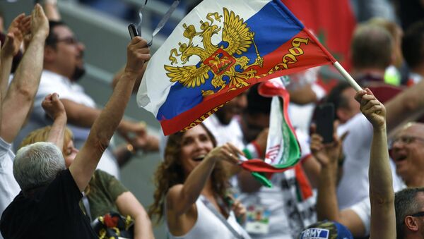 Fanii ruși în tribunele CM 2018 - Sputnik Moldova-România