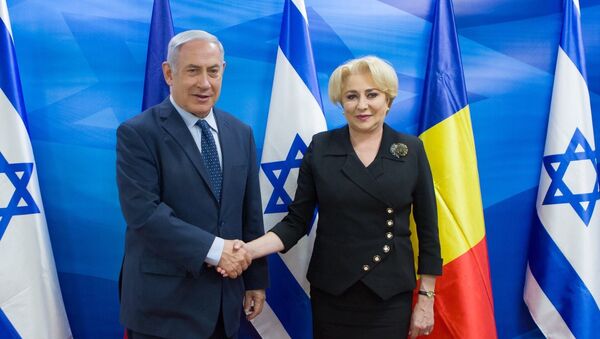 Viorica Dăncilă și Benjamin Netanyahu - Sputnik Moldova-România