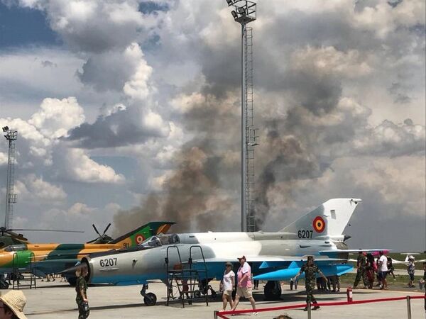 Catastrofa avionului MIG-21 Lancer, România Catastrofa avionului MIG-21 Lancer, România - Sputnik Moldova