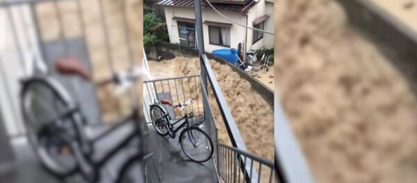 Ливни и наводнение в Японии - Sputnik Молдова