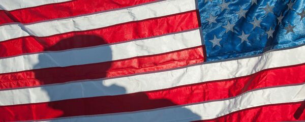 Флаг Соединённых Штатов Америки на демонстрации военной техники и вооружения НАТО в Латвии - Sputnik Moldova