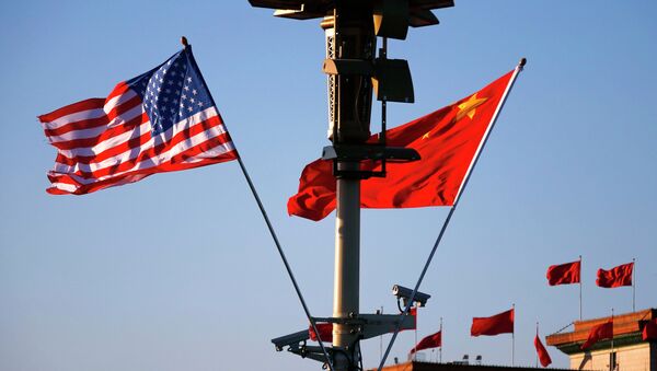 Флаги США и Китая - Sputnik Молдова