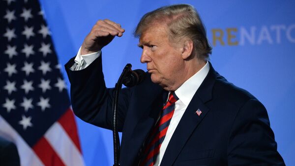 Пресс-конференция президента США Д. Трампа на саммите НАТО - Sputnik Молдова