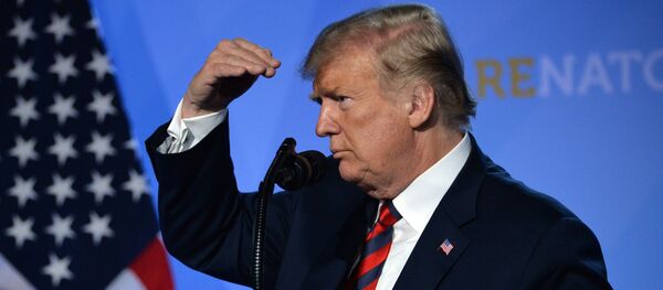 Пресс-конференция президента США Д. Трампа на саммите НАТО - Sputnik Молдова