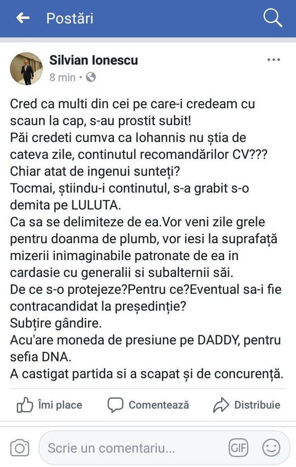 Postare Silvian Ionescu Postare Silvian Ionescu - Sputnik Moldova-România