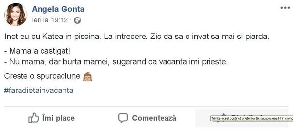Postare Angela Gonţa Postare Angela Gonţa - Sputnik Moldova-România