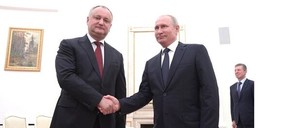 Întrebederea lui Igor Dodon cu Vladimir Putin din 14 iulie 2018 - Sputnik Moldova-România