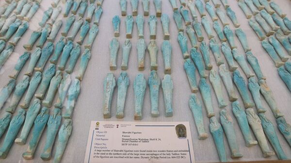 Статуэтки шавабти из мастерской мумий, найденной в Саккаре - Sputnik Молдова