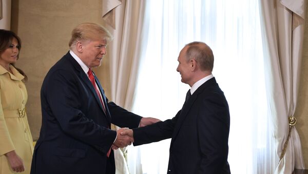 Встреча президента РФ Владимира Путина и президента США Дональда Трампа в Хельсинки - Sputnik Молдова