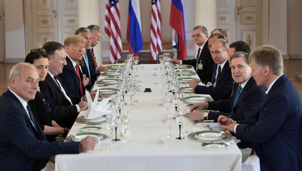 Встреча президента РФ Владимира Путина и президента США Дональда Трампа в Хельсинки - Sputnik Moldova-România