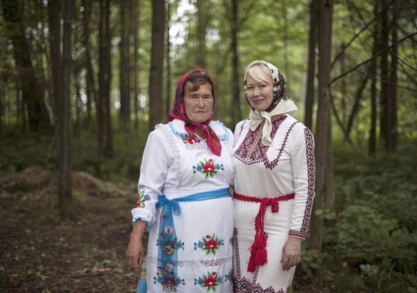 Жительницы села  Шоруньжа  в национальных костюмах на праздник Сярем - Sputnik Молдова