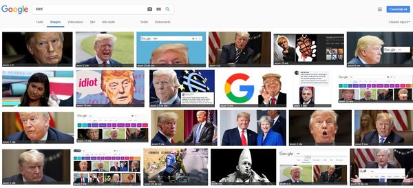 Google afișează imaginile cu Trump la solicitarea cuvântului idiot Google afișează imaginile cu Trump la solicitarea cuvântului idiot - Sputnik Moldova-România