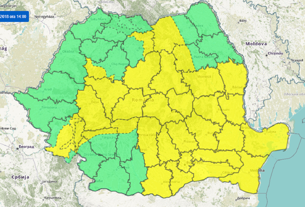 Meteo Romania 23.07.2018 Meteo Romania 23.07.2018 - Sputnik Moldova-România