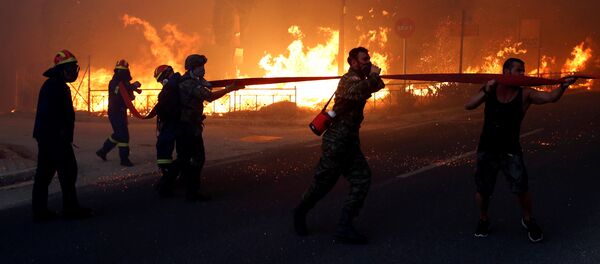 Incendii de vegetație în Grecia Incendii de vegetație în Grecia - Sputnik Moldova-România