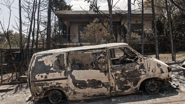 Последствия пожаров в Греции - Sputnik Moldova-România