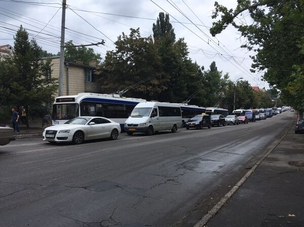 Пробка по ул. И. Крянгэ, Кишинев - Sputnik Молдова