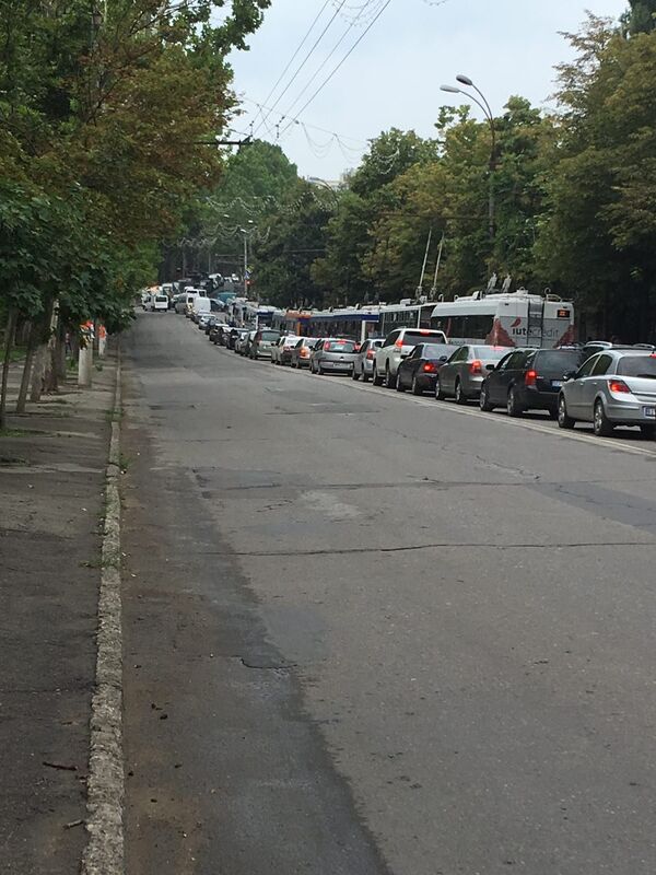 Пробка по ул. И. Крянгэ, Кишинев - Sputnik Молдова