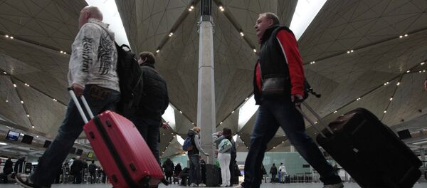 В новом терминале аэропорта Пулково в Петербурге - Sputnik Moldova