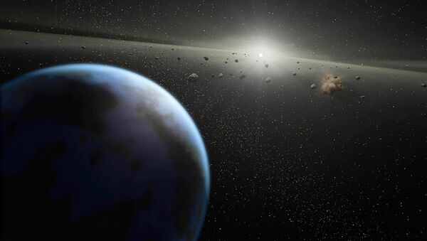 Массивный пояс астероидов вокруг звезды, равной по размеру Солнцу - Sputnik Молдова