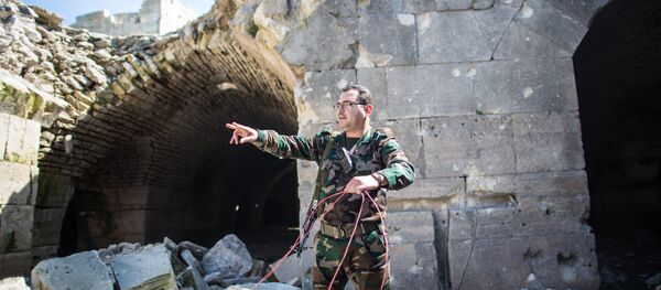 Освобожденный от боевиков замок Крак де Шевалье в Сирии Освобожденный от боевиков замок Крак де Шевалье в Сирии - Sputnik Молдова