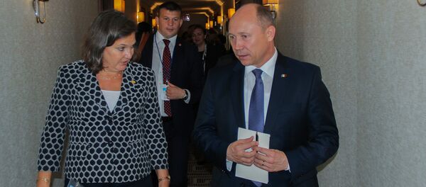 Valeriu Streleţ şi Victoria Nuland - Sputnik Moldova