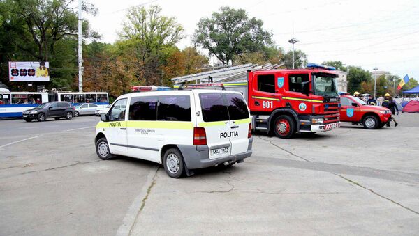 Alertă cu bombă în PMAN polişie pompieri - Sputnik Moldova