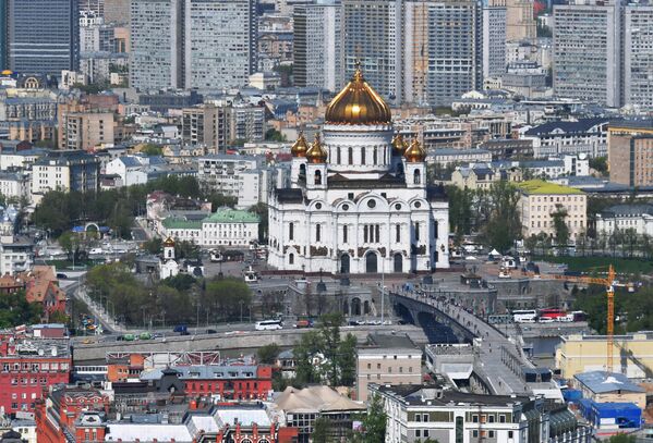 Vedere spre Catedrala Hristos Mântuitorul din Moscova - Sputnik Moldova