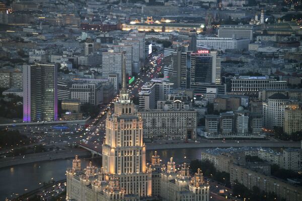 Moscova: vedere de pe turnul de pază „Turnurile Federația-Orient” al centrului de afaceri „Moscva-City” - Sputnik Moldova