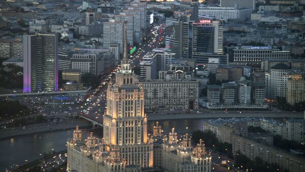 Вид на Москву со смотровой площадки Башни Федерация-Восток делового комплекса Москва-Сити - Sputnik Moldova-România