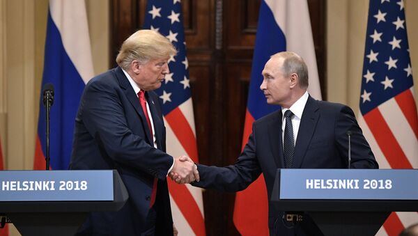Встреча президента РФ Владимира Путина и президента США Дональда Трампа в Хельсинки - Sputnik Молдова