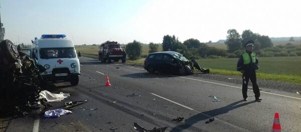 ДТП на Киевской трассе в Калужской области - Sputnik Moldova