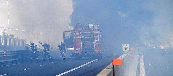 Взрыв на автостраде в Болонье Взрыв на автостраде в Болонье - Sputnik Moldova-România