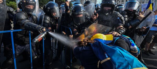 Беспорядки в Румынии Беспорядки в Румынии - Sputnik Молдова