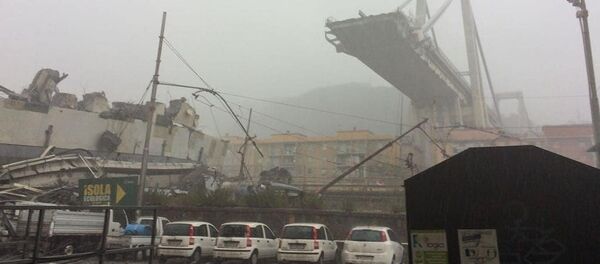 Un pod s-a prăbușit pe autostrada A10, din Nordul Italiei, în orașul Genova Un pod s-a prăbușit pe autostrada A10, din Nordul Italiei, în orașul Genova - Sputnik Молдова