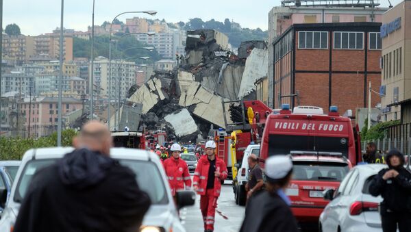 Un pod s-a prăbușit pe autostrada A10, din Nordul Italiei, în orașul Genova - Sputnik Moldova