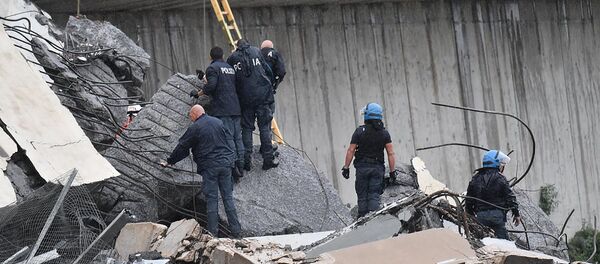 Un pod s-a prăbușit pe autostrada A10, din Nordul Italiei, în orașul Genova - Sputnik Moldova-România