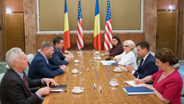 Primirea de către prim-ministrul Viorica Dăncilă a delegației Congresului SUA condusă de Devin Nunes, președintele Comitetului Permanent pentru Informații din Camera Reprezentanților a SUA - Sputnik Moldova-România