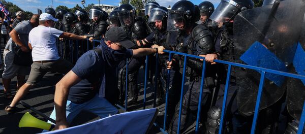 Proteste la București, 10 august 2018 - Sputnik Moldova-România