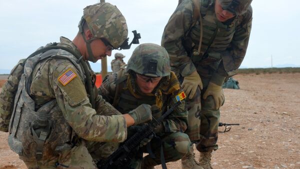 Militarii Armatei Naţionale, la antrenamente în SUA - Sputnik Moldova