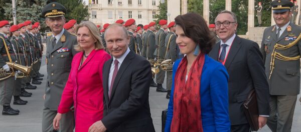 Рабочий визит президента РФ В. Путина в Австрию - Sputnik Moldova-România