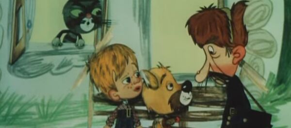 Кадр из мультипликационного фильма Дядя Федор, Пес и Кот. Матроскин и Шарик. 1976 год - Sputnik Молдова