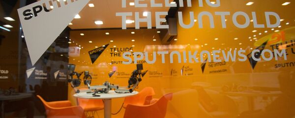 Stand of the Sputnik International Information Agency. (File) - Sputnik Молдова