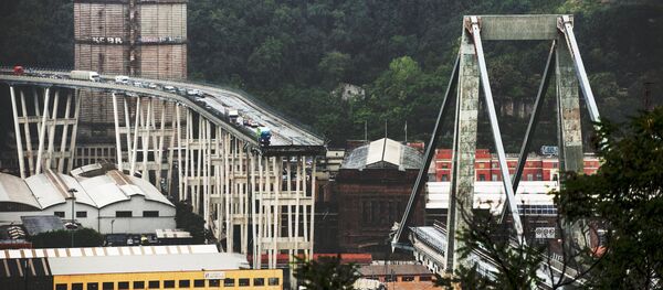 Podul din Genova, prăbușit - Sputnik Moldova-România