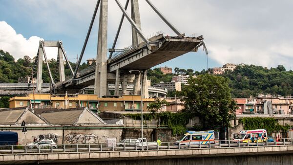 Le pont de Morandi à Gênes - Sputnik Moldova-România