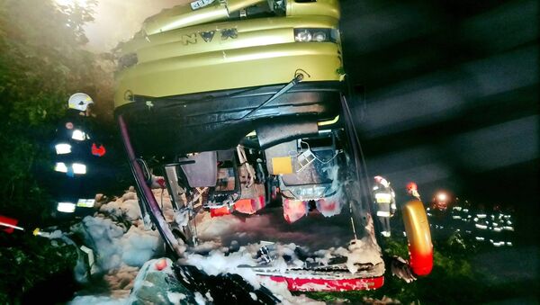 Accident în Polonia, autobuz răsturnat - Sputnik Moldova