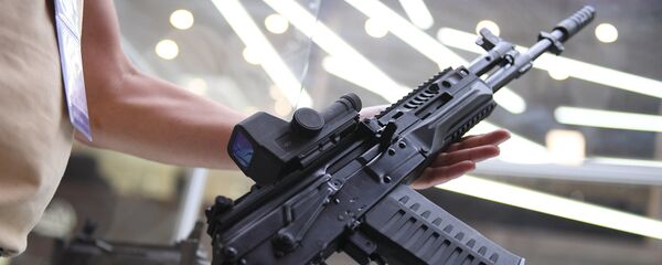 Автомат Калашникова АК-308 на презентации в рамках IV Международного военно-технического форума Армия-2018 в КВЦ Патриот. Автомат Калашникова АК-308 на презентации в рамках IV Международного военно-технического форума Армия-2018 в КВЦ Патриот. - Sputnik Молдова