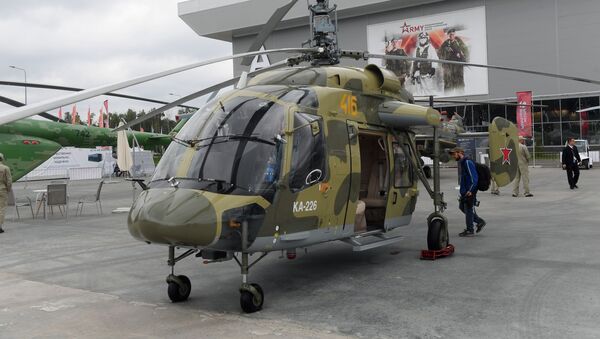 Российский многоцелевой вертолет Ка-226, разработанный в ОКБ Камова на выставке Армия России – завтра, архивное фото.  - Sputnik Молдова